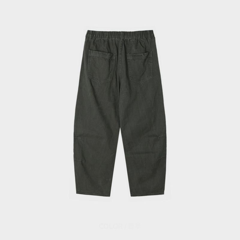 Way pintuck curved pants