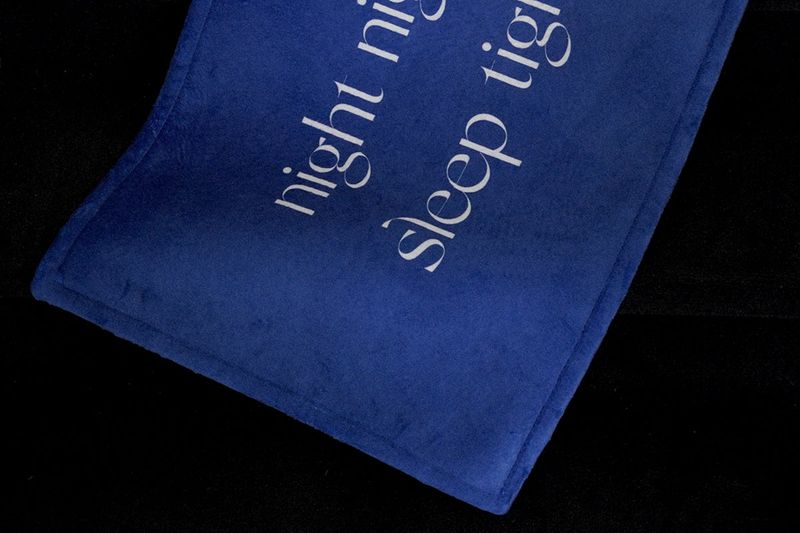 night night mini rug - blue