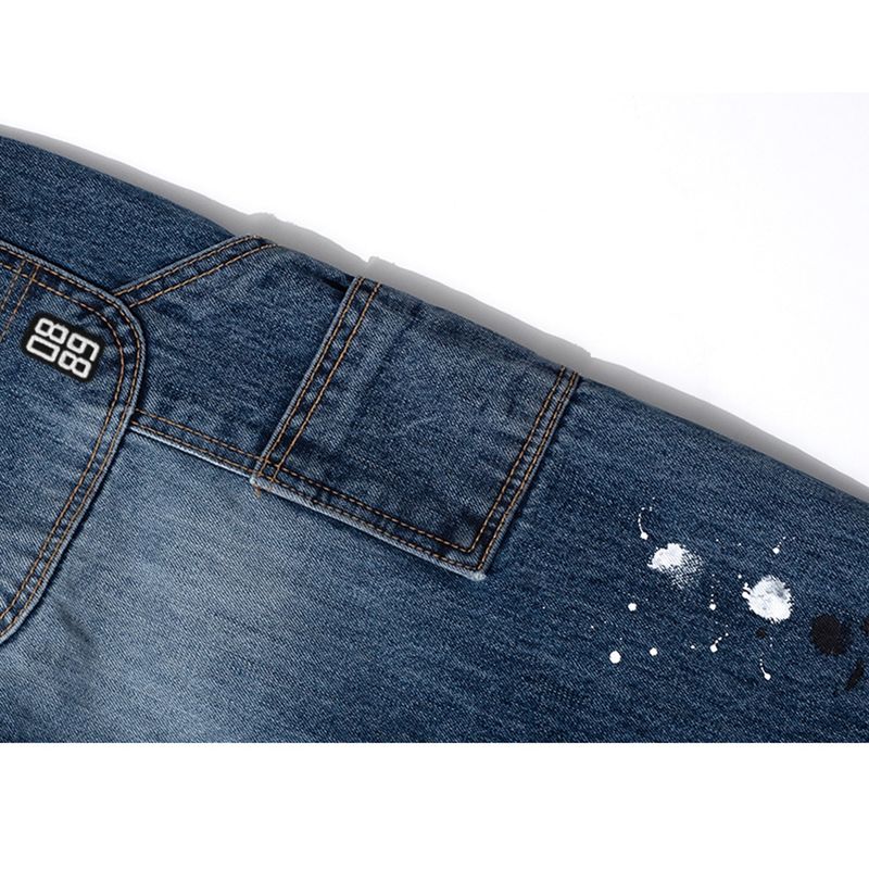RG Painted Double Knee Washed Pants (Blue)