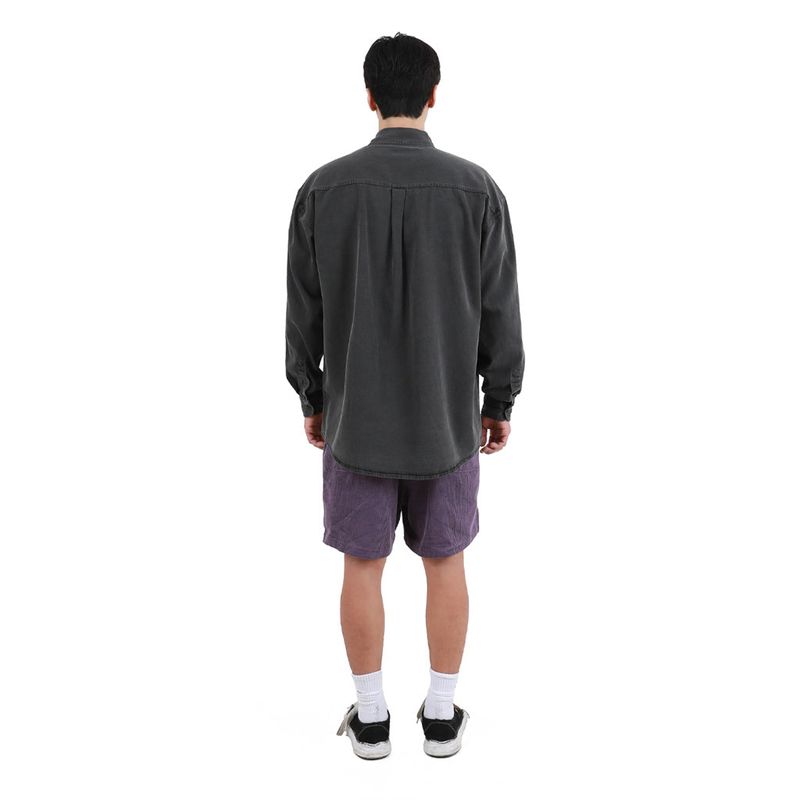 PIGMENT COATED SHIRTS CHARCOAL