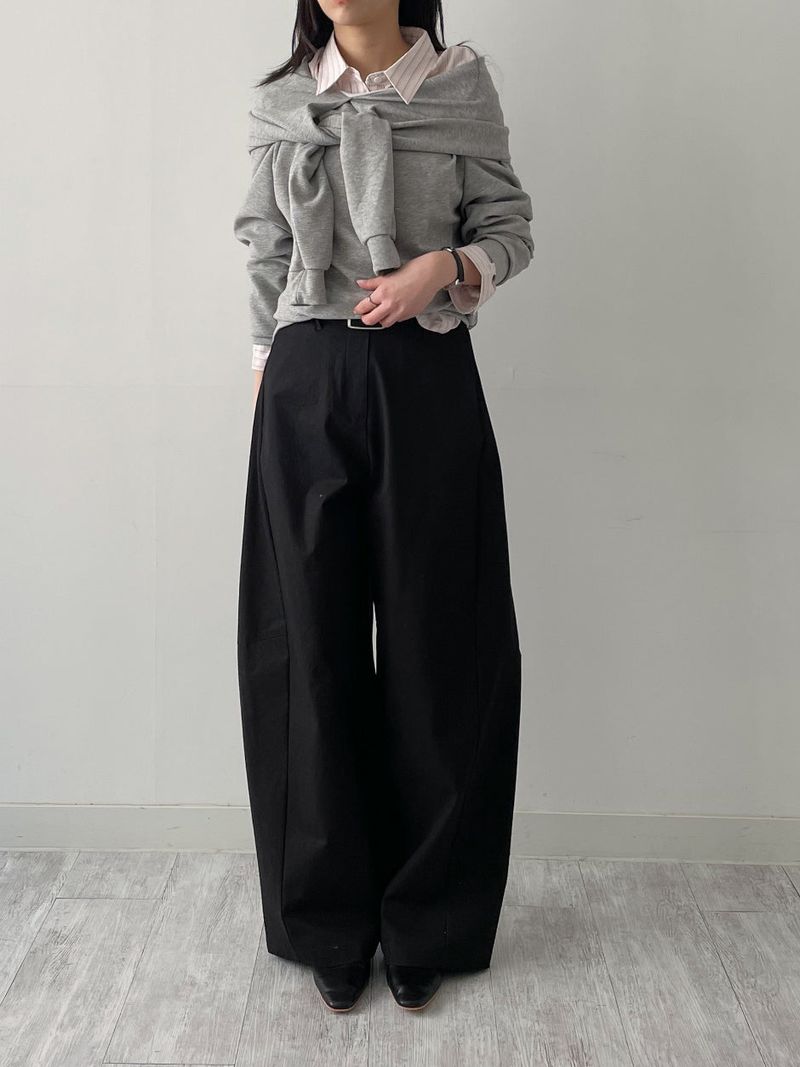 Picnic Off-Shoulder Layered Sweatshirt