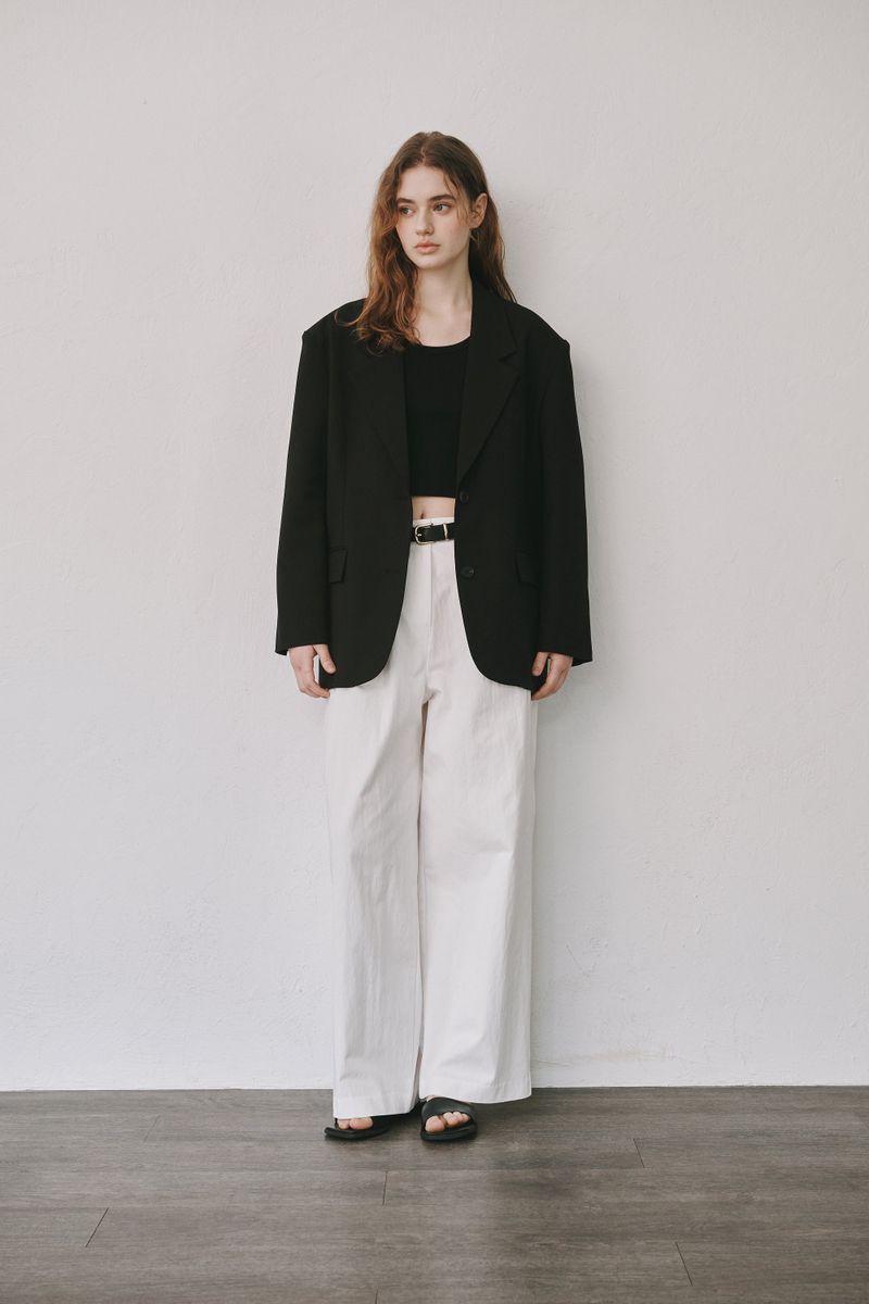 Boy wool jacket (Black)