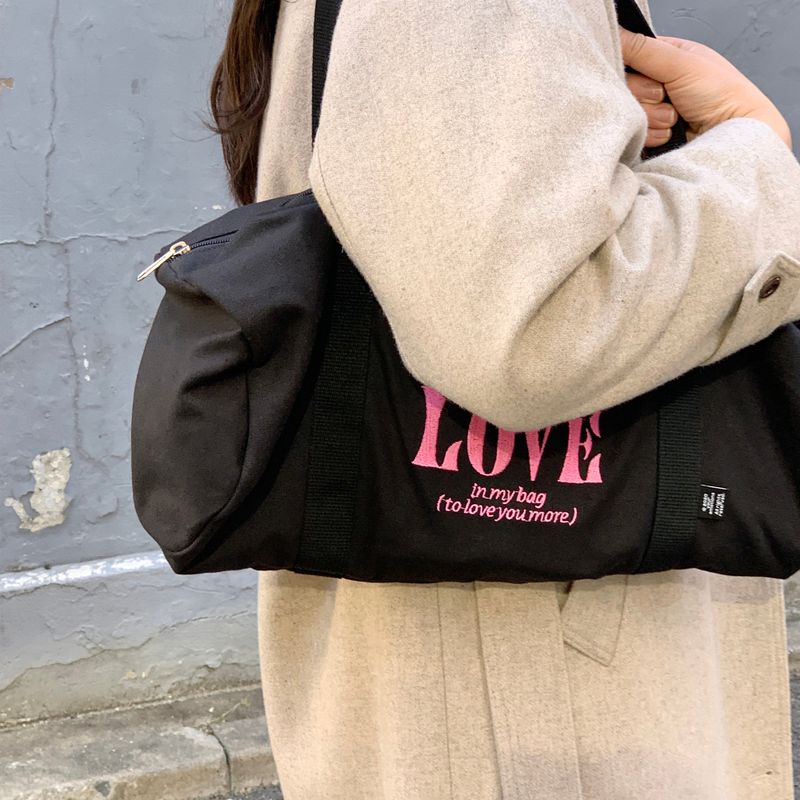 our love duffle bag / black