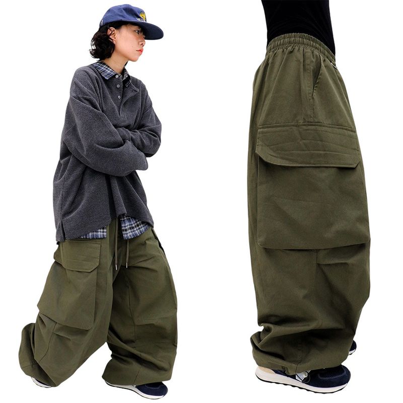 Big Pocket Cotton Balloon Pants