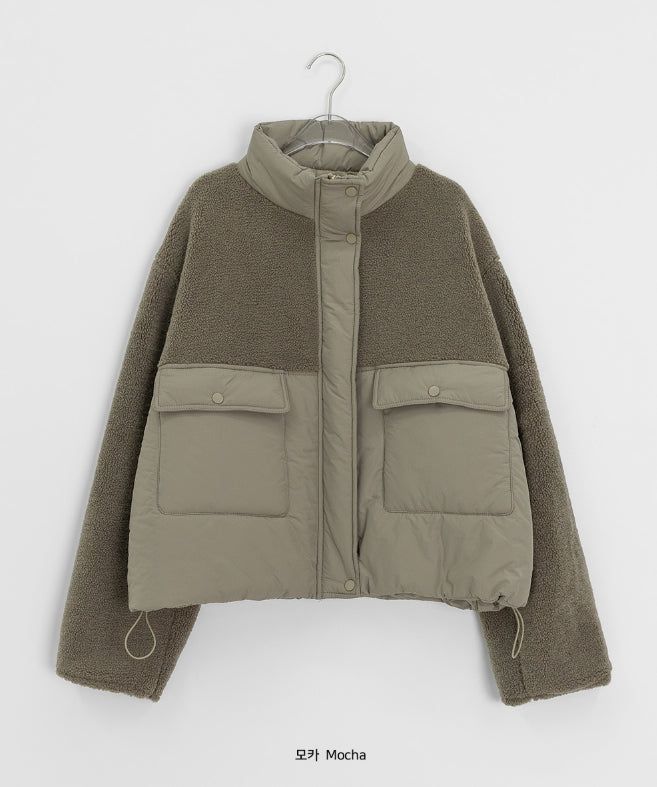 Canyl High-Neck Wool Padded Jumper