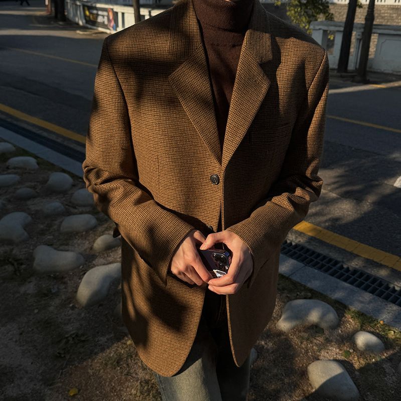 ASCLO Wool Houndstooth Jacket (2color)