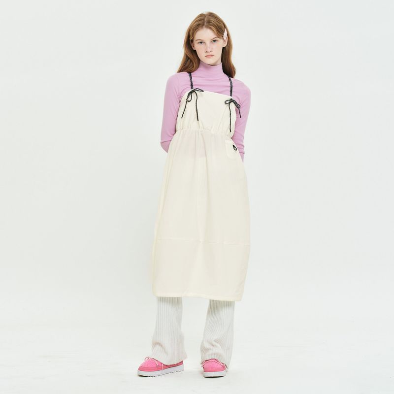 KIRSH（キルシー）の「OUTDOOR BALLOON WOVEN DRESS [IVORY]（Dresses）」
