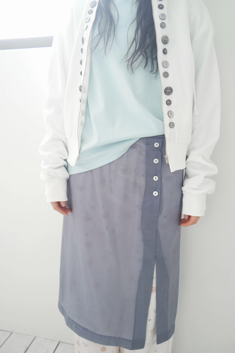 button line hoody (3c)