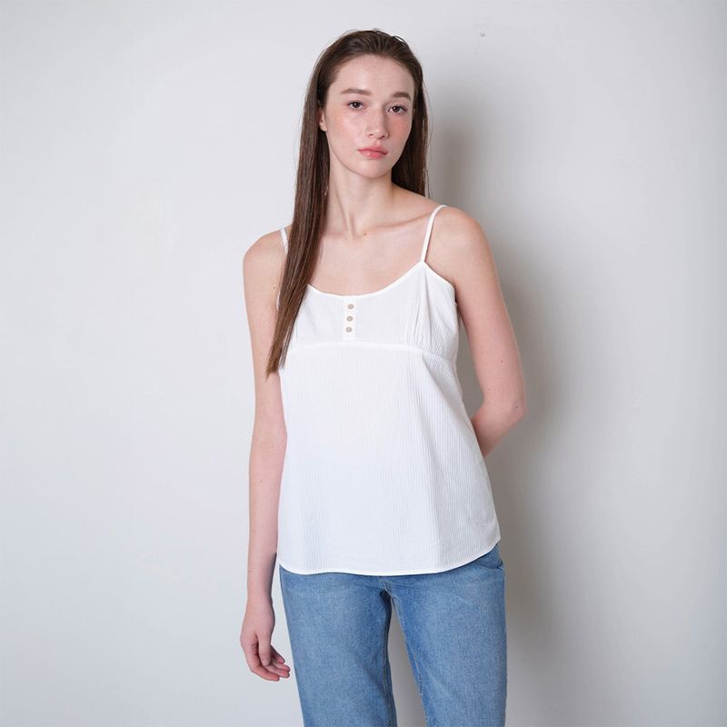 Loventina（ラヴェンティナ）の「Pin Stripe Sleeveless_White（Tops）」