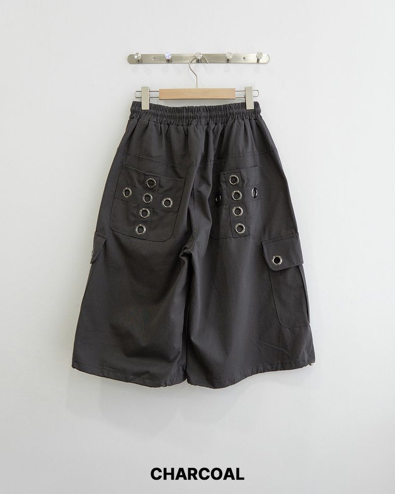 パンチアイレットバミューダパンツ