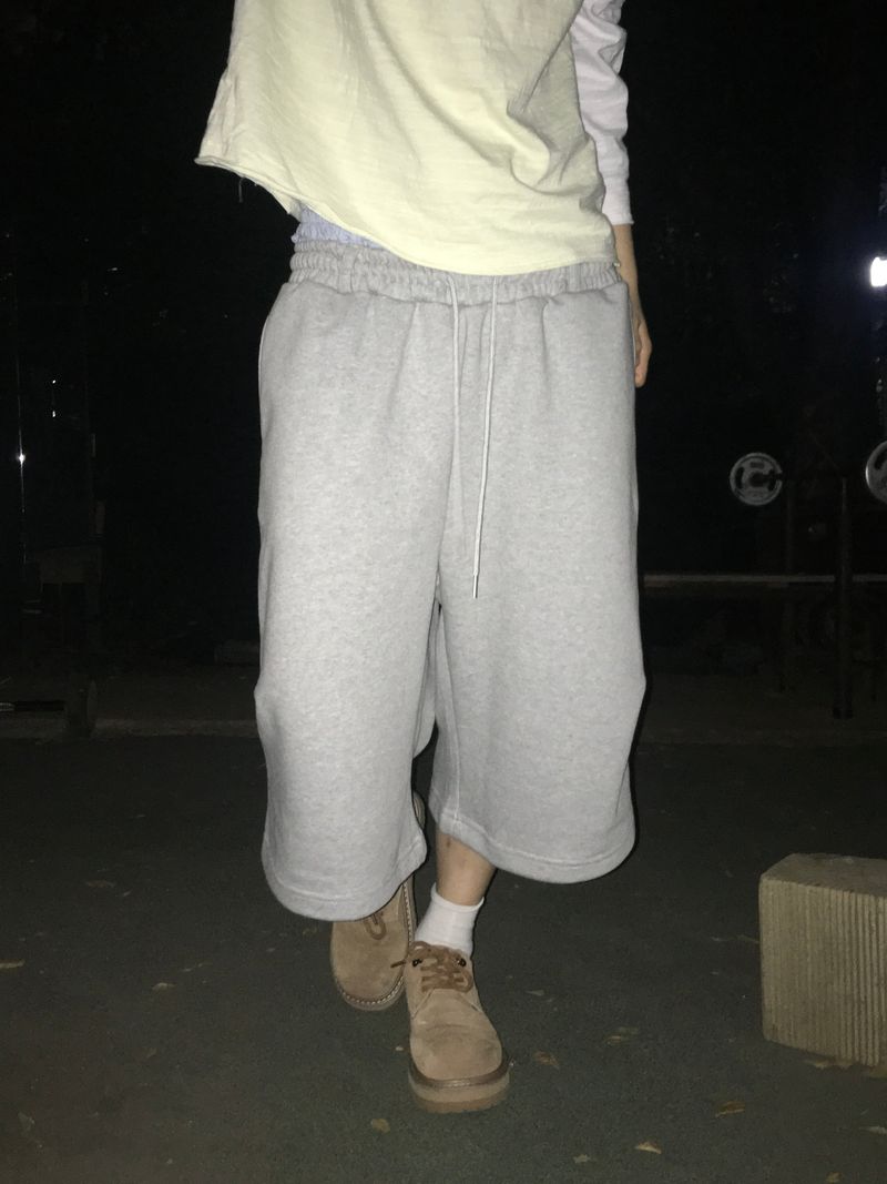Belted Layered Sagging Shorts (2c)