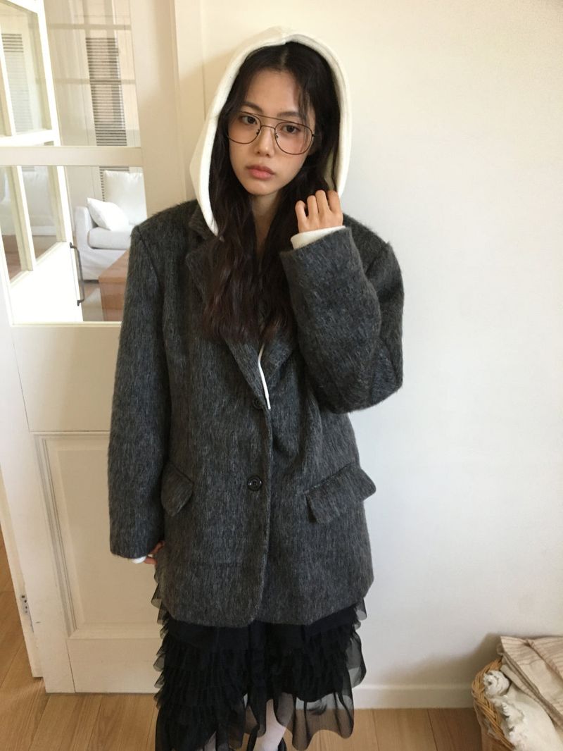 Lip Knit Hoodie (5Colors)