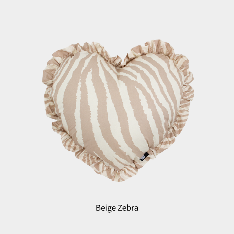 Heart Frill Cotton Cushions