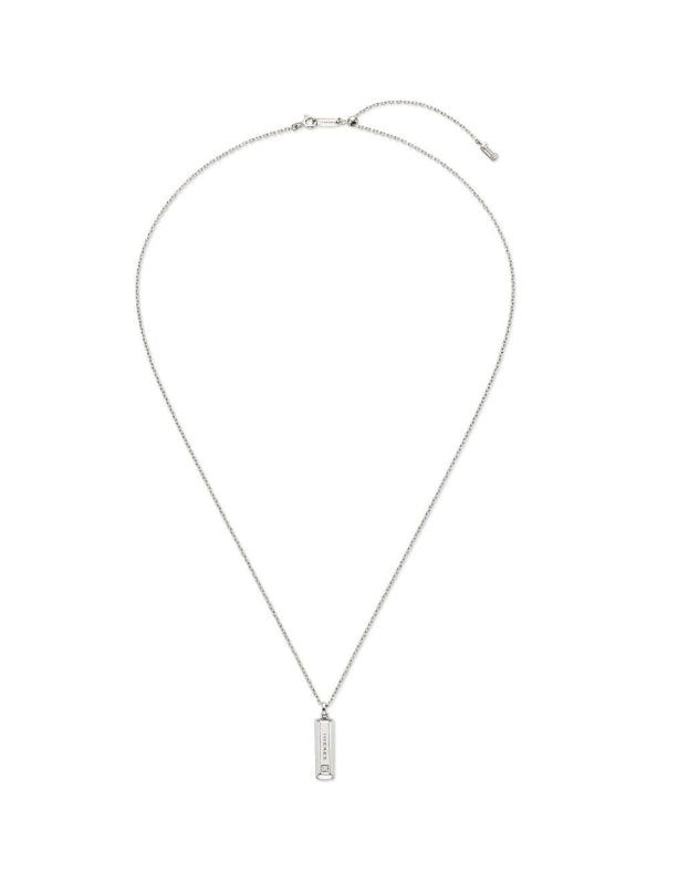 26SS★ [Premium Plating] Volume Square AB(W) Dual Pave Necklace