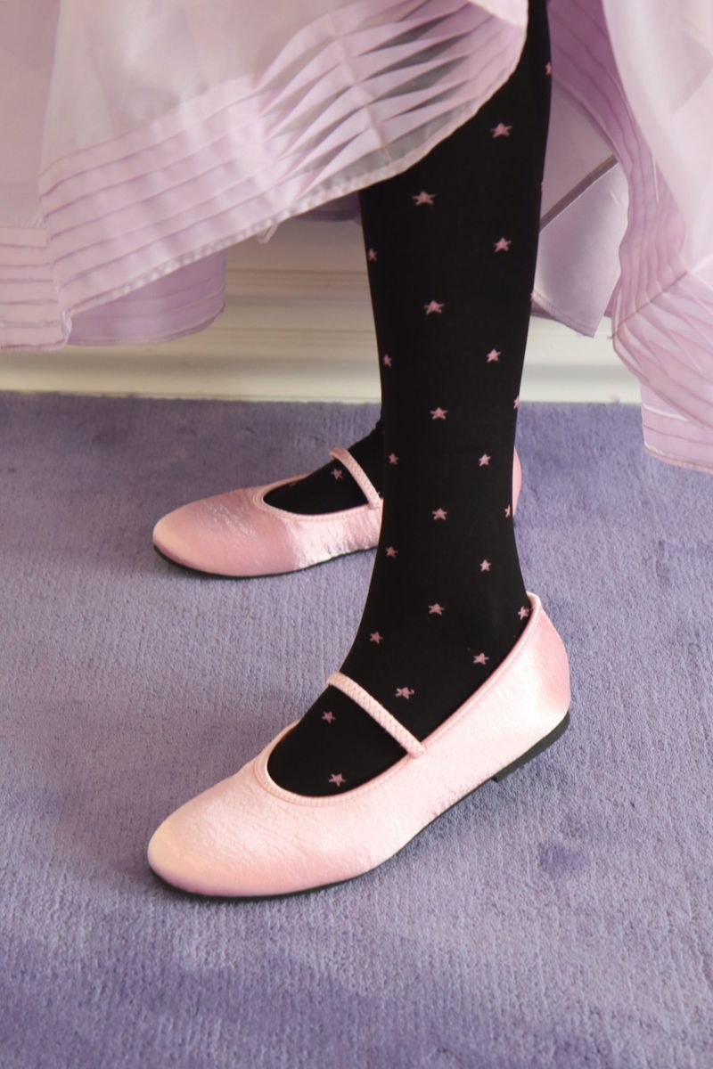 pink star tights 100D