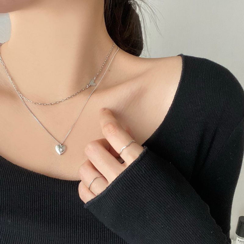 Twinkle Heart Layered Necklace