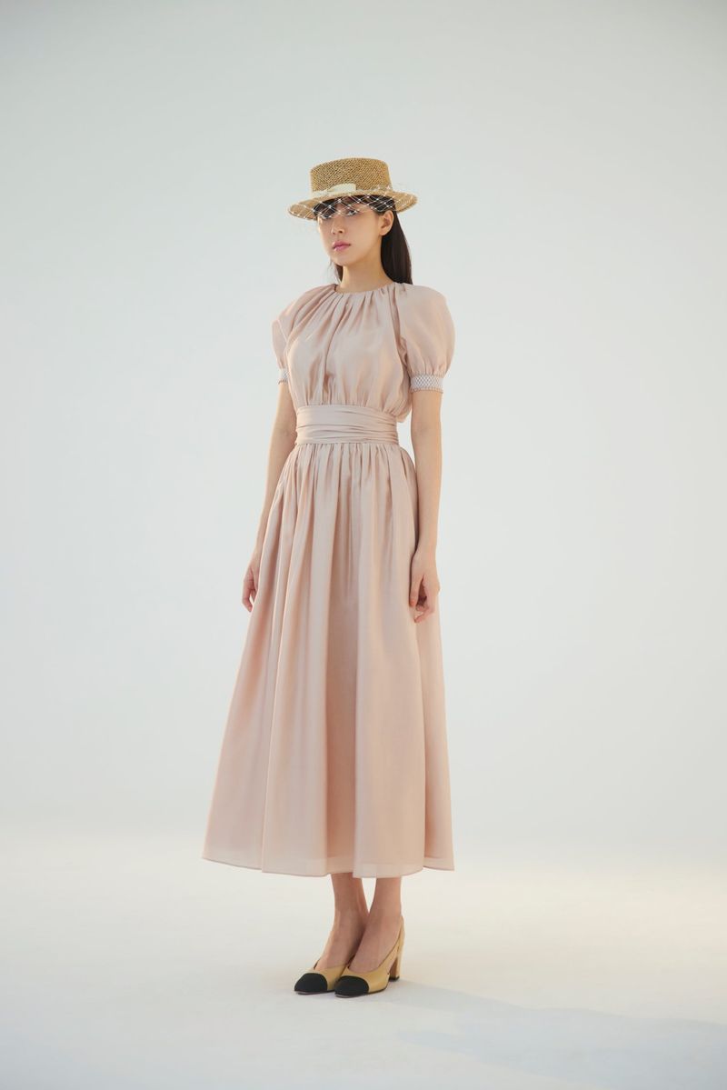 NO.4 DRESS - NUDE BEIGE