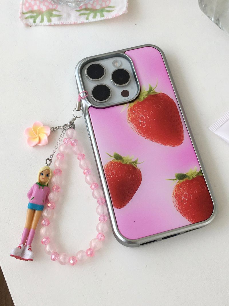 【マグセーフケース】 Strawberry Topping Case