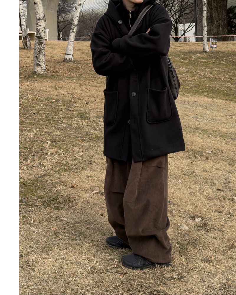 Koven Wool Hooded Coat