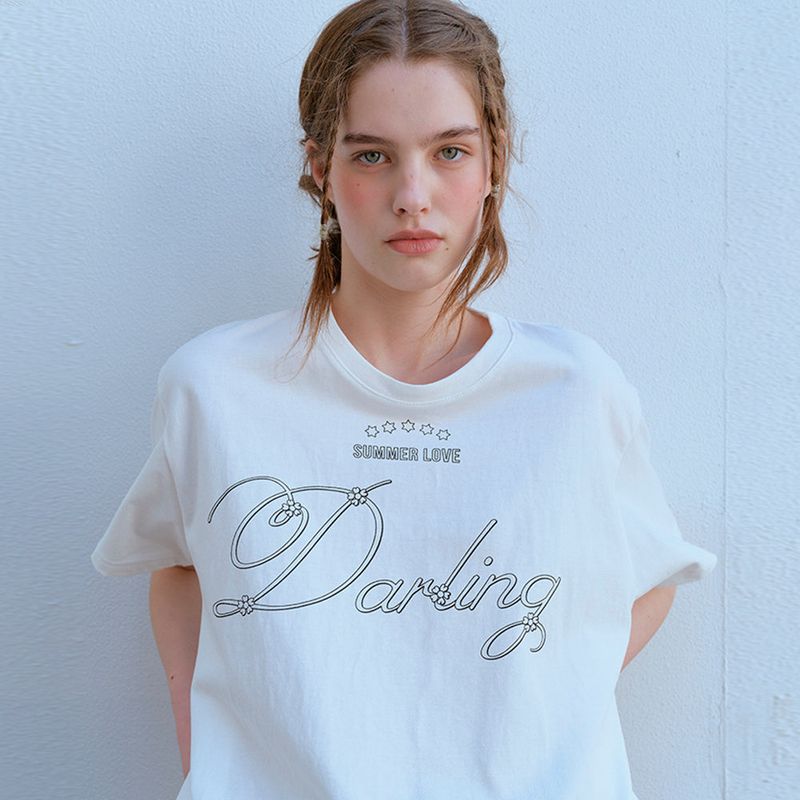 FUN FROM FUN(ファンフロムファン)の「 OVERSIZE DARLING TEE, WHITE(Tops)」