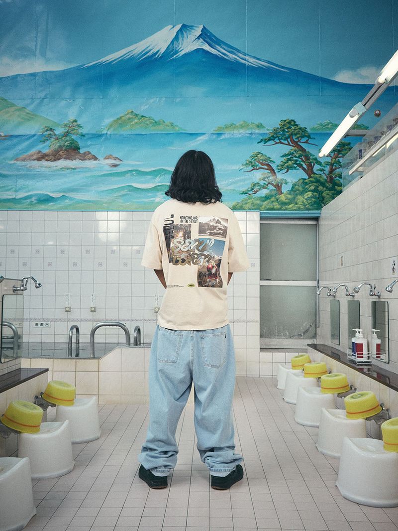 MID90 BAGGY DENIM PANTS LIGHTBLUE