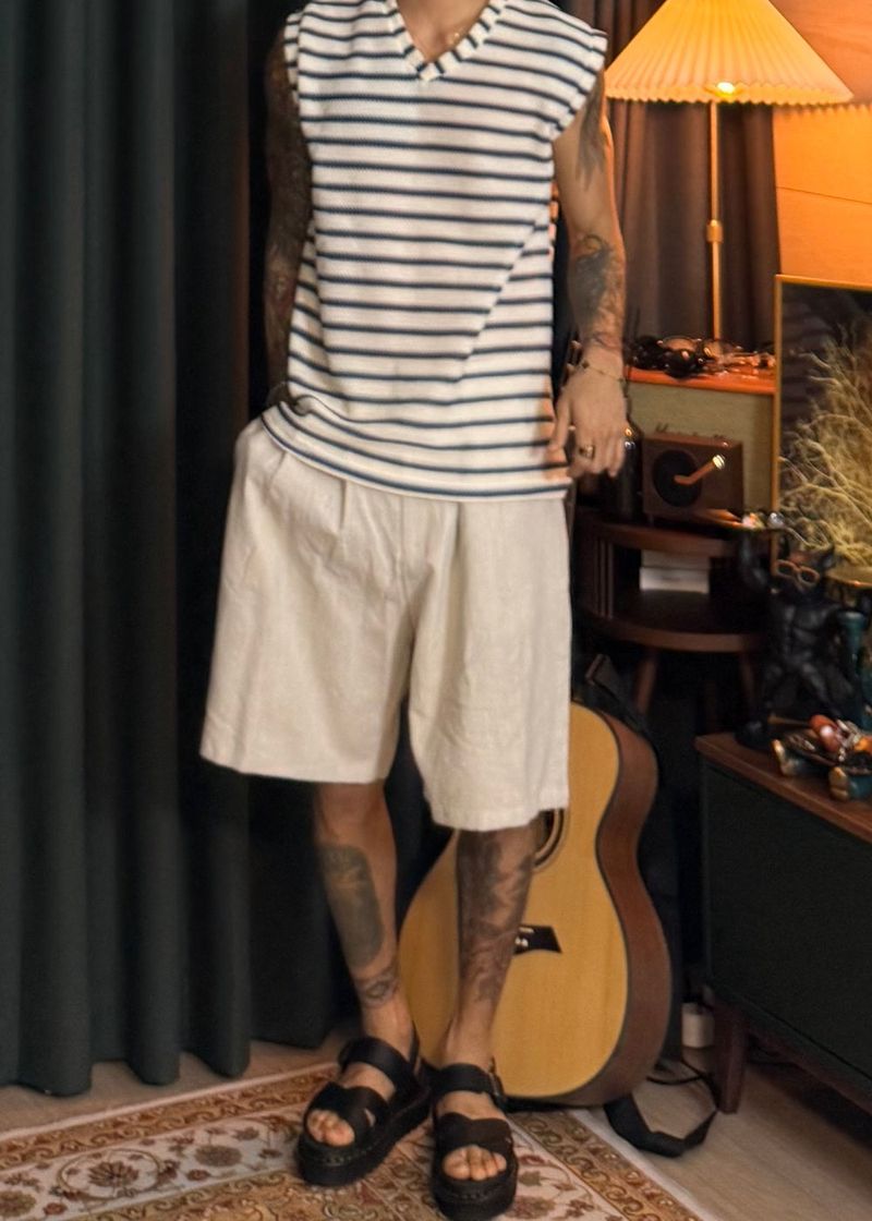 Cool Linen Bermuda Wide Shorts 4COLOR