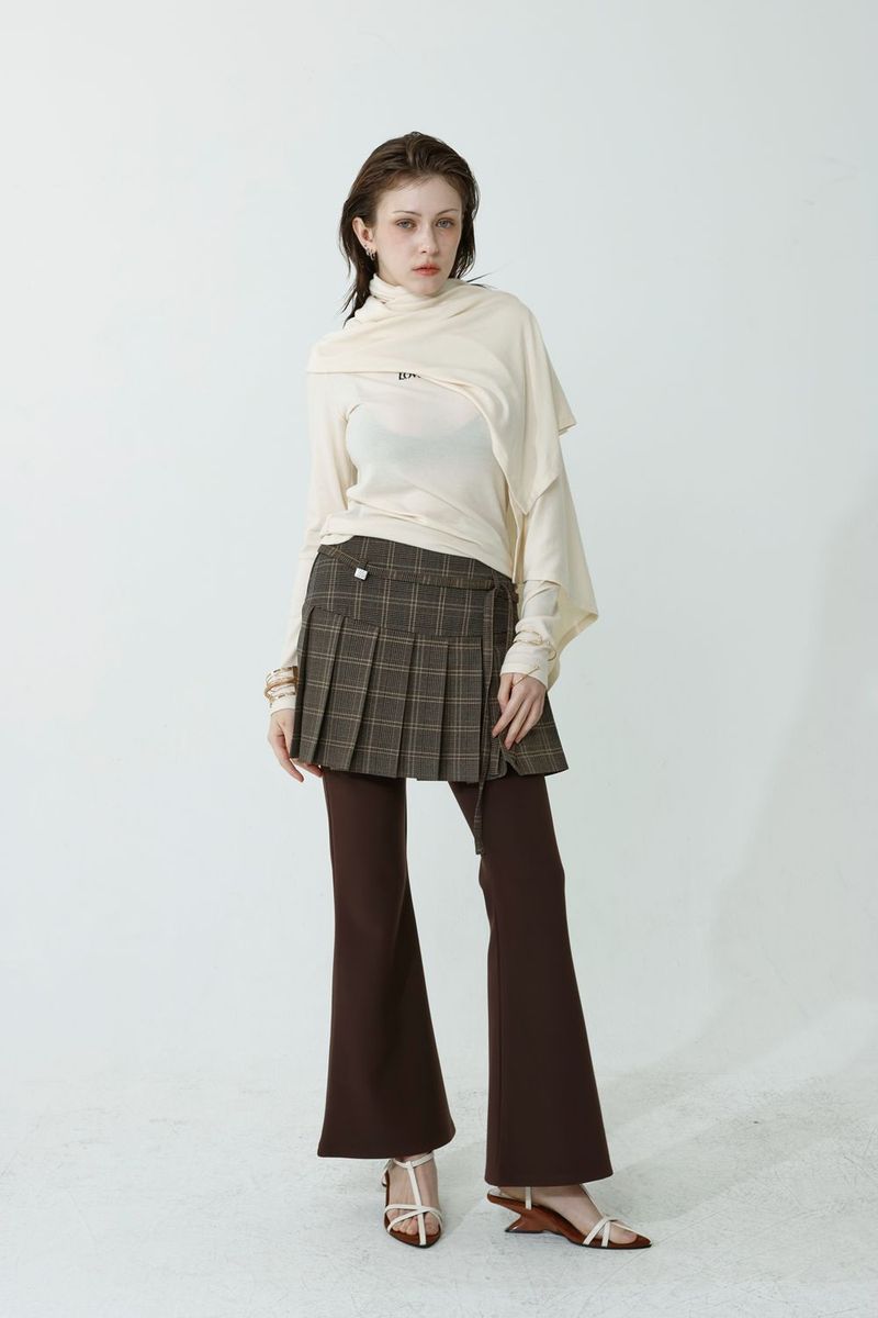 CAPE T-SHIRT COMBI SETUP_IVORY