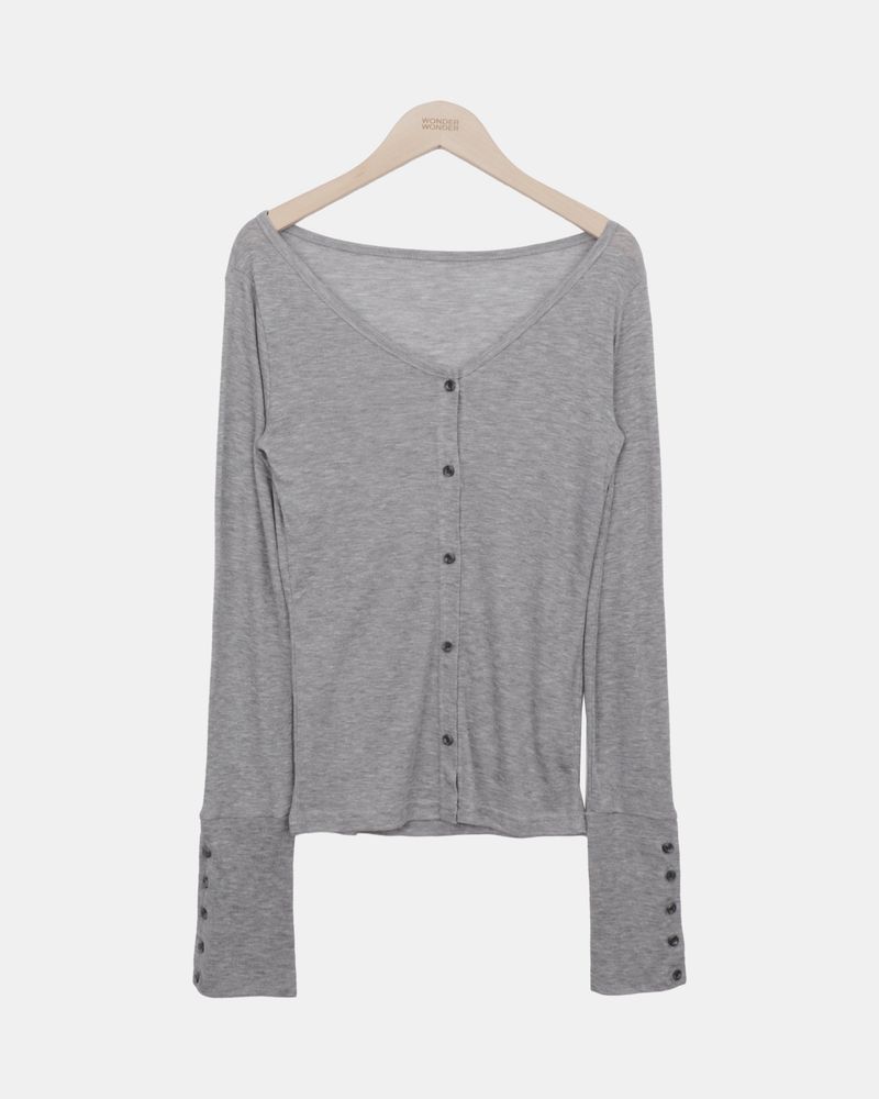 Sieron Tencel Button Cardigan