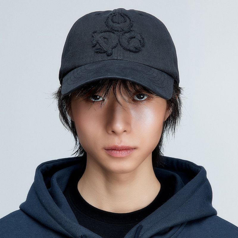 DAUSPICE(DUC)（ダウスピス）の「(DUC) Symbol Cotton Ball Cap Vintage Black（Hats）」