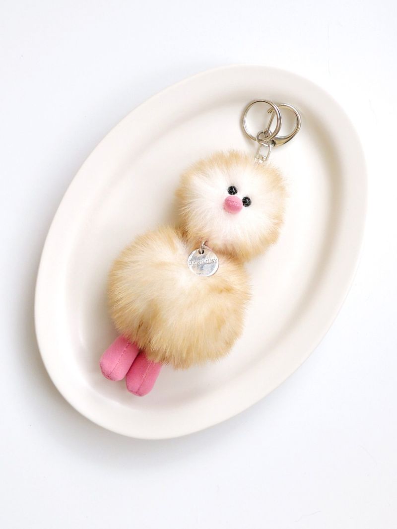 Cosymosy Mini Bird Keyring - Marshmallow