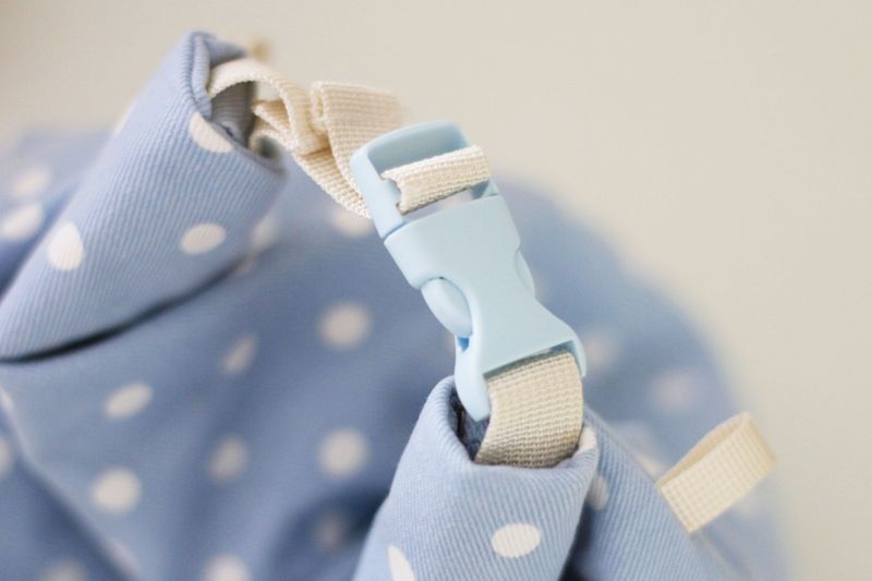 cozy lunch bag - blue dot