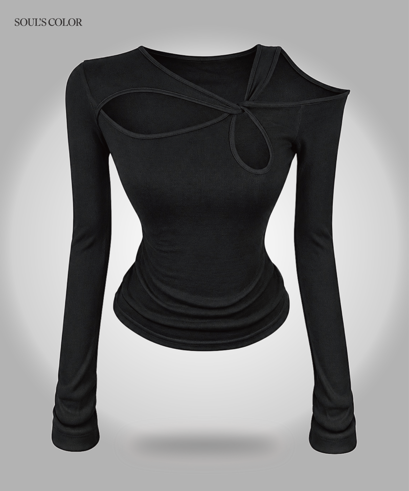 Rune Twist Cut-Out Top (2color)