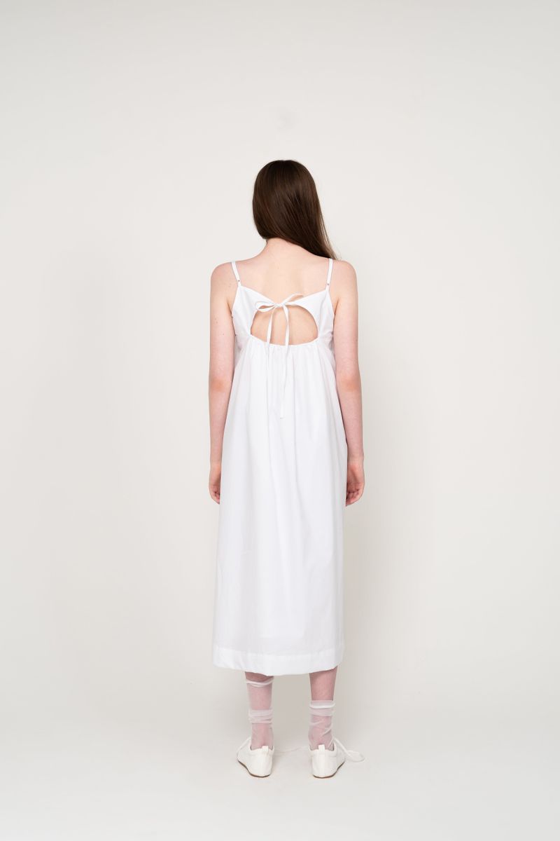 [3rd-Order]LAYERED SLEEVELESS LONG DRESS (WHITE)