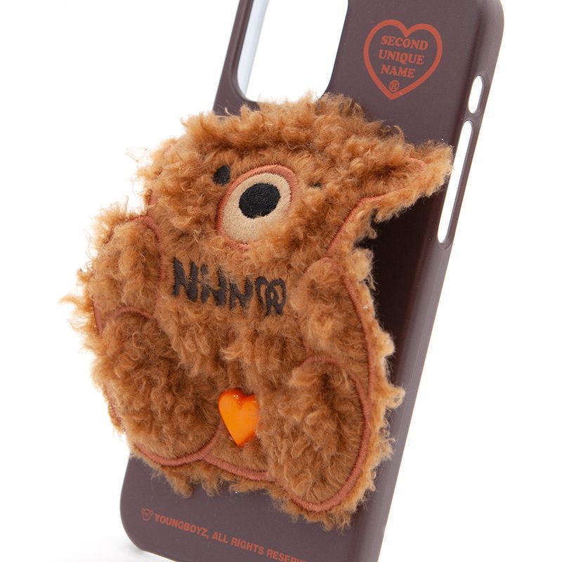 SUN CASE PATCH FLEECE BEAR MAPLE BROWN