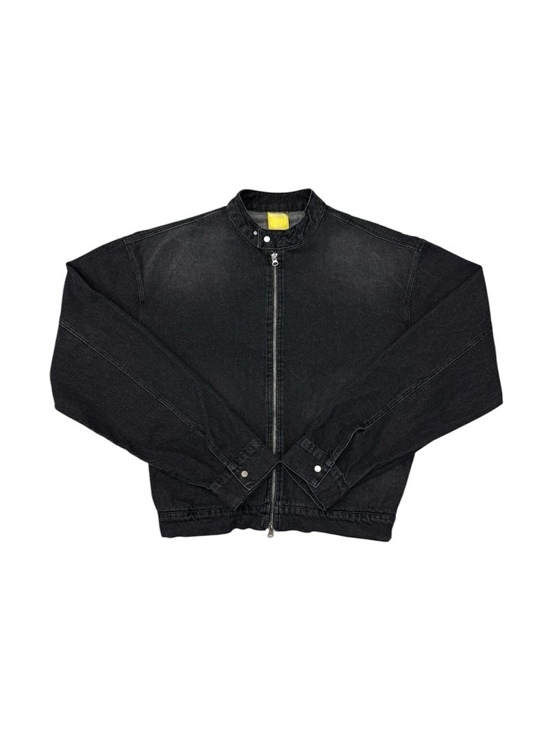 Iconic Biker Black Denim Jacket