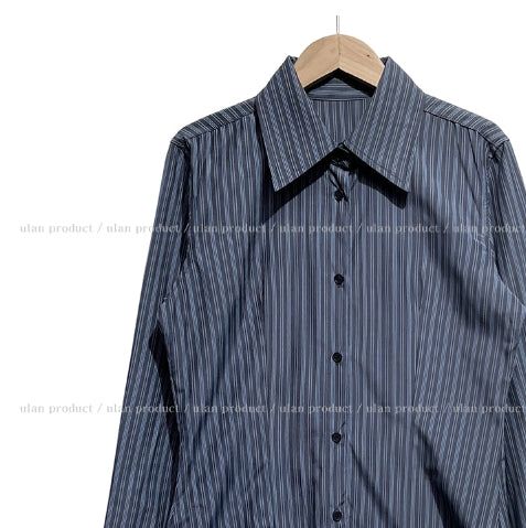 Geek Chic Big Collar Stripe Shirt