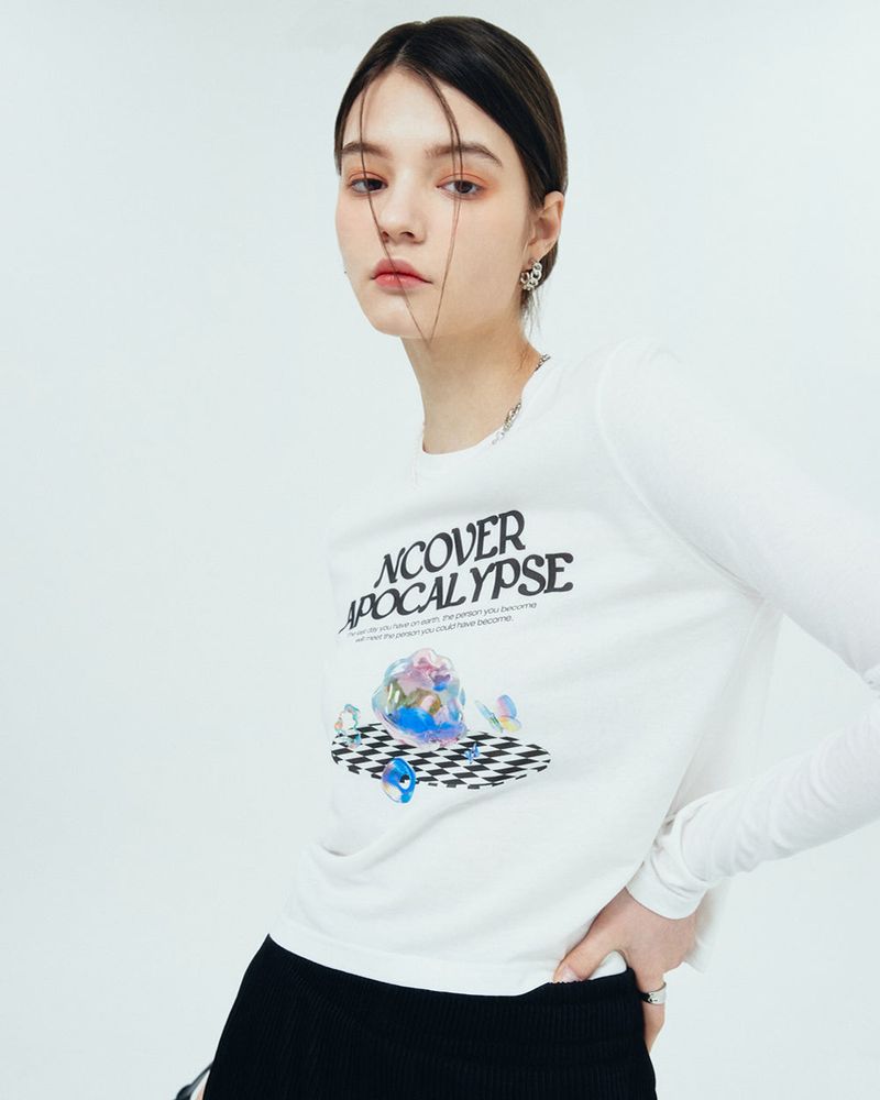 NCOVER（エンカバー）の「OBJECT POINT LONG SLEEVE-WHITE（Tops）」