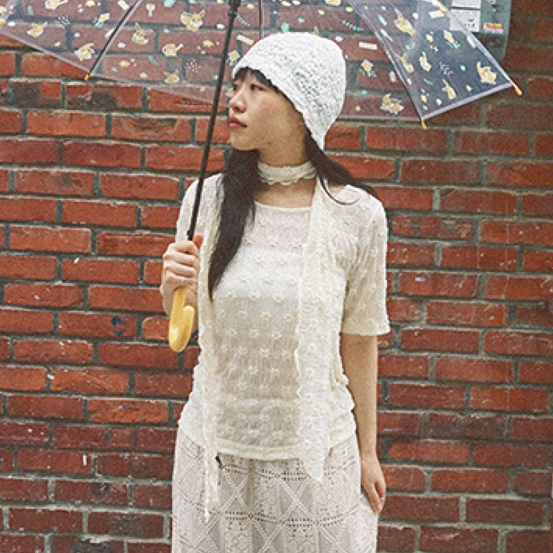 KOOKEESEE（クキシ）の「Lace Top (Ivory)（Tops）」
