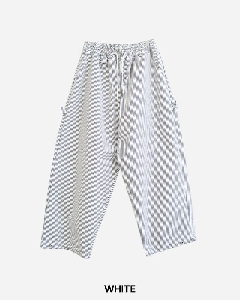 Twin Stripe Curved Pants