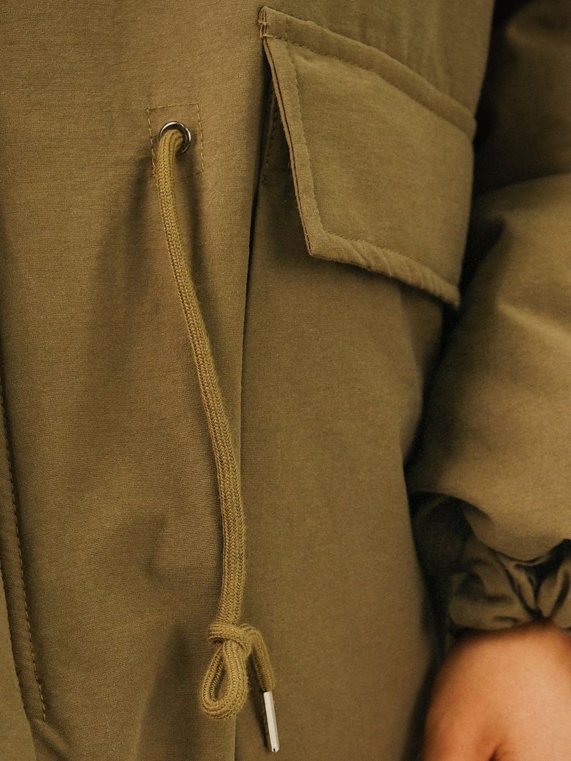 AN Wellon Quilting Short Fishtail Parka