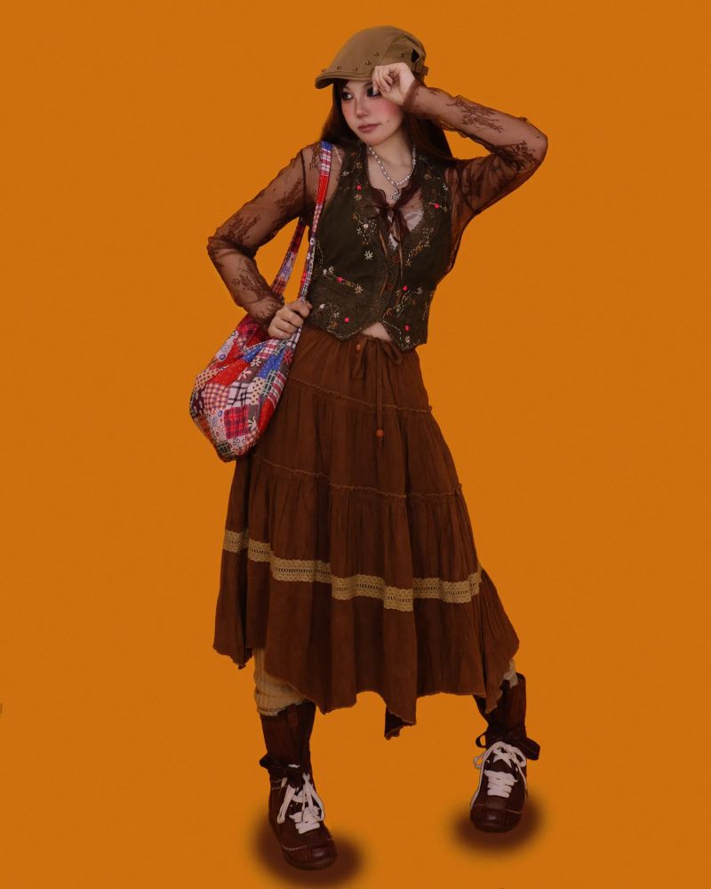 ethnic patch-work cross bag (2type)