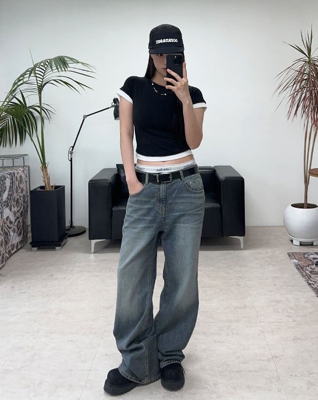 Riden layered crop top