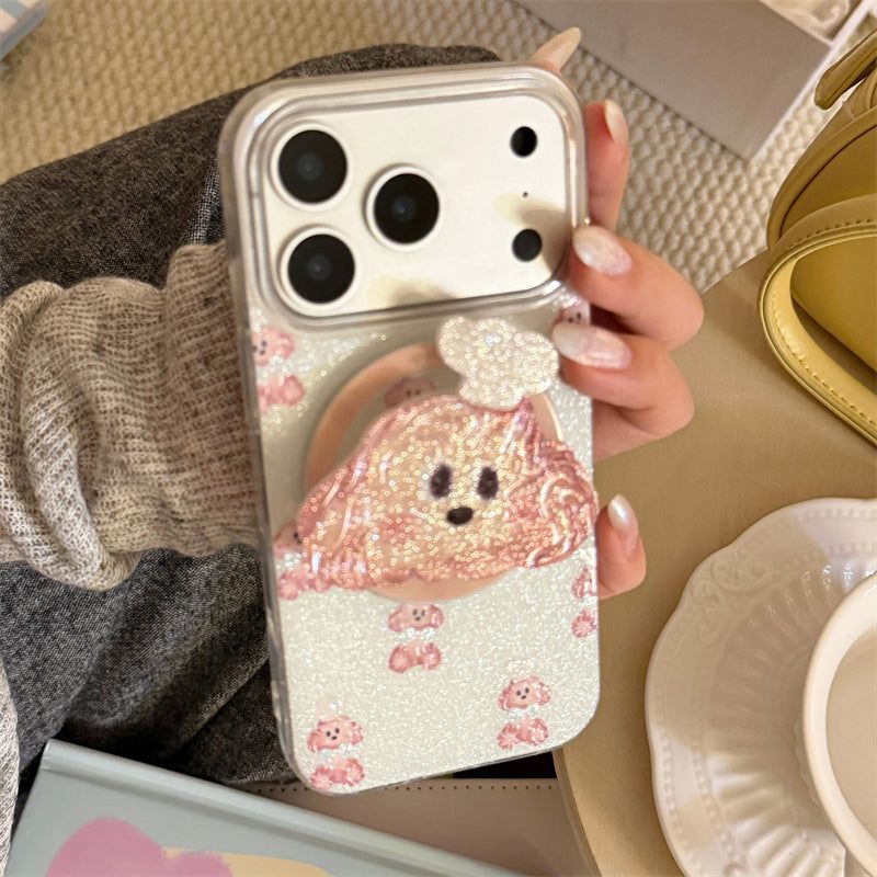 Bling Bling Glitter Chef Puppy Talk iPhone Case