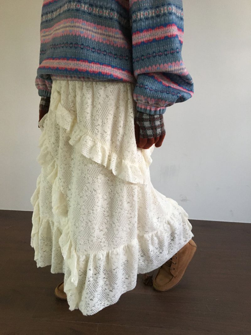 DUGGY(ダギー)の「Le Crochet Knit Long Skirt (1color)(Skirts)」