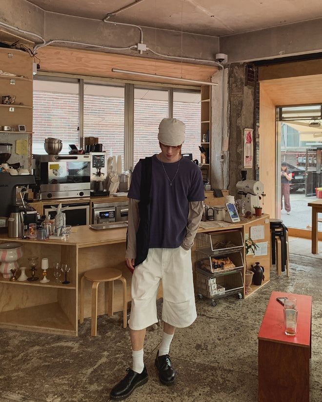 Lowd Adjust Wide Denim Bermuda Pants