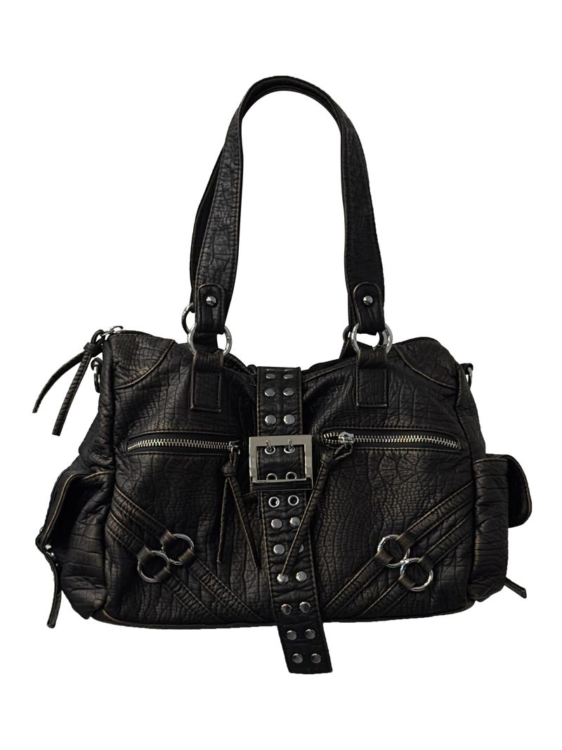 vintage gator buckle shoulder bag