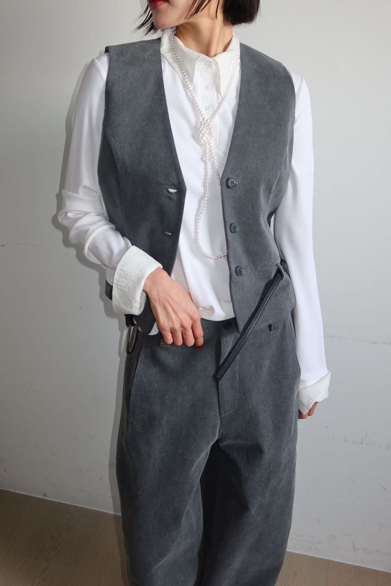 [SET-UP] COTTON BELT SET_CHACOAL
