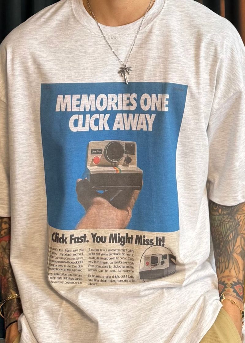 Camera Digital Printed Short Sleeve 3COLOR
