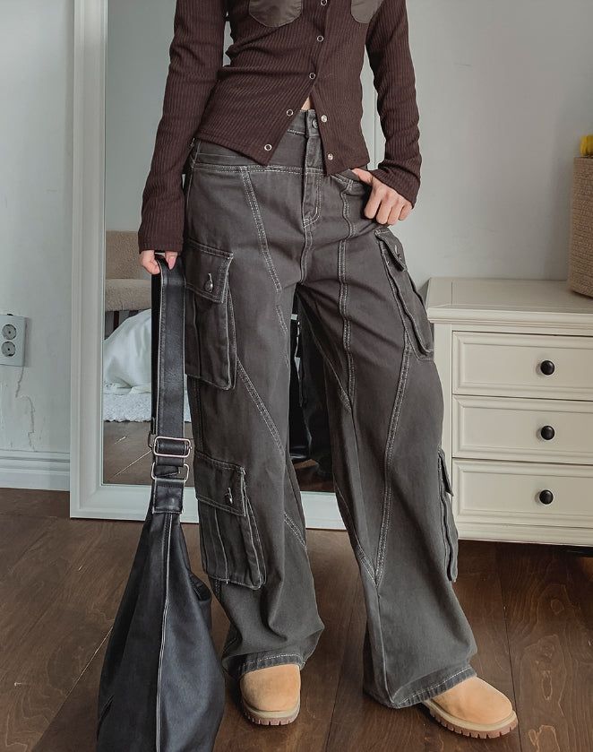 ULAN（ユレン）の「Torti cut stitch denim cargo pants（Pants）」