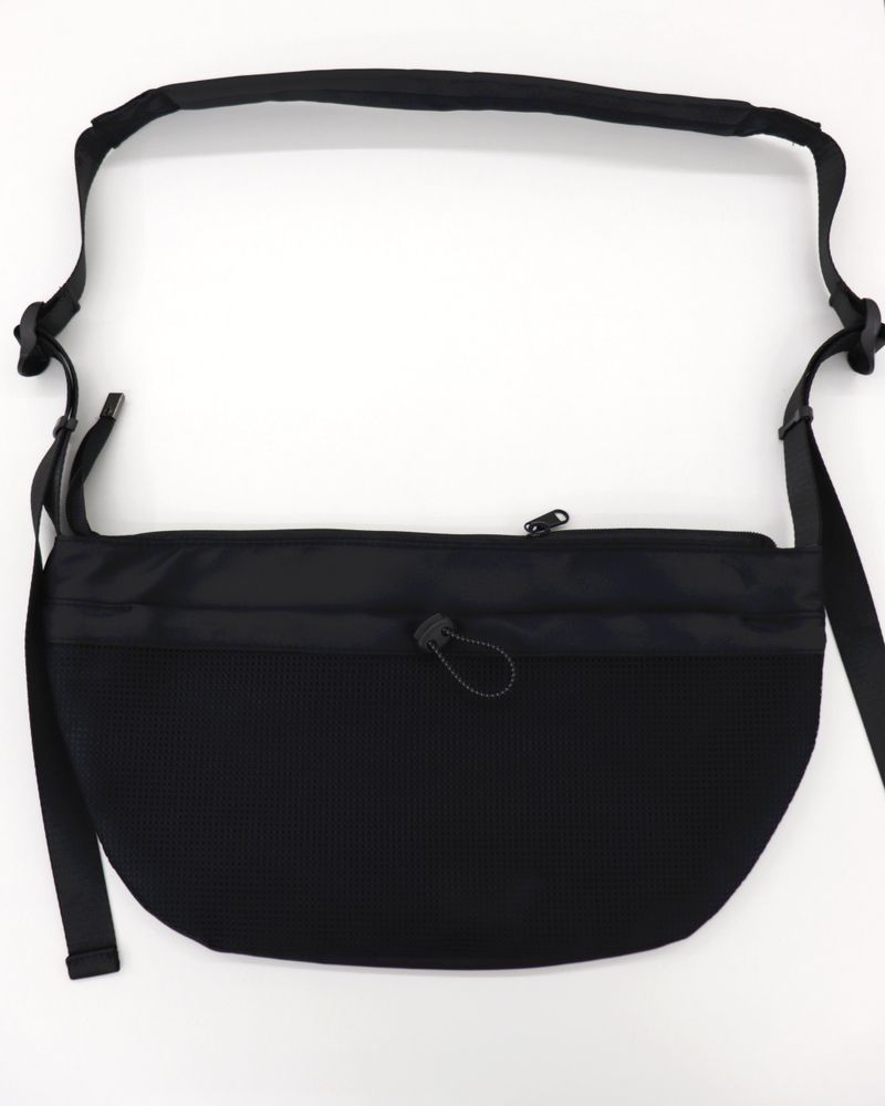 Kintz mesh color combination nylon messenger cross bag